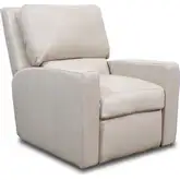 6350 Power Recliner in Pebble Bone Beige Top Grain Leather
